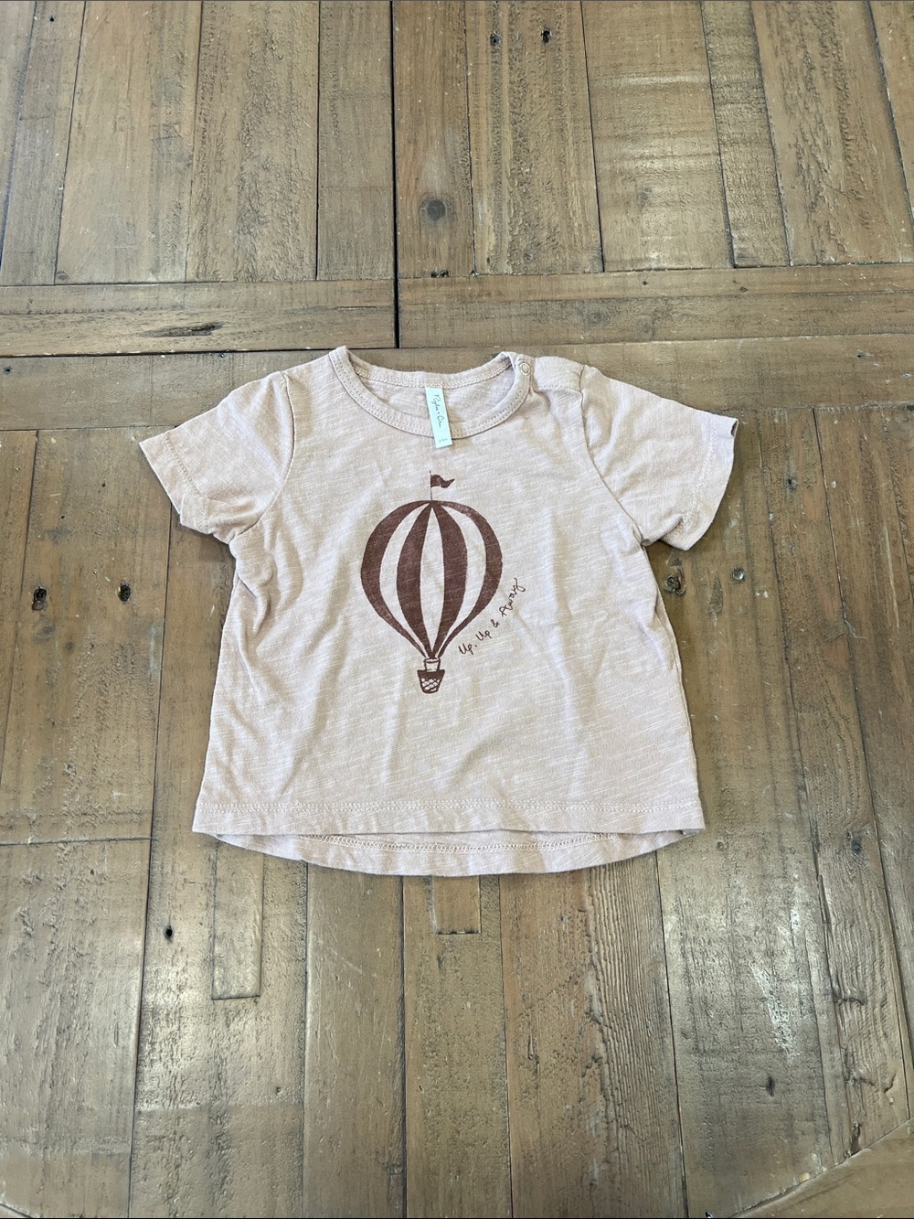 Rylee + cru hot air balloon short sleeve tee shirt 3-6 months